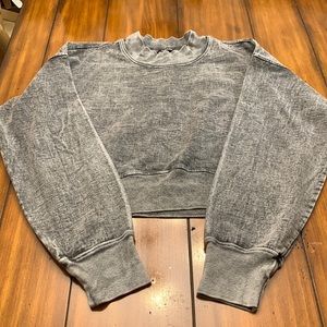 Talentless cropped mock turtleneck sweatshirt